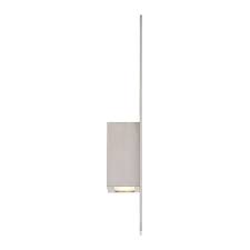 Icon Led Indoor And Outdoor Wall Light 3000k In Brushed Aluminum