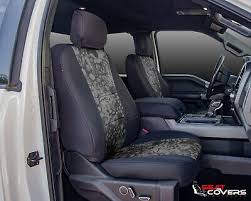 Custom Neo Camo Front Seat Covers For