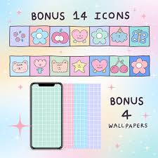 App Icon Pack Cute Icon Cute Widgets