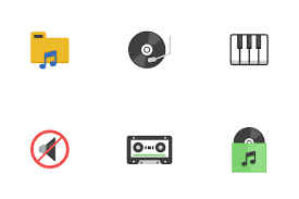 266 Stop Sound Flat Icons Free In Svg