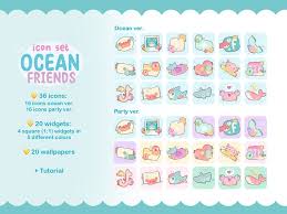 Ocean Friends Icon Set For Ios And