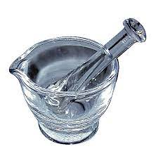 Glass Mortar And Pestle