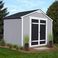 Wood Storage Shed With Brown Shingles