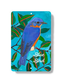 Sign Indoor Outdoor Wall Art Bluebird