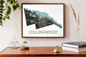 Collingwood Ontario Map Poster