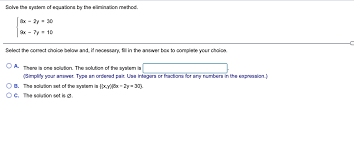 Answered Solve The System Of Equations