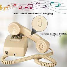 Old Style Retro Wall Phone With Handset