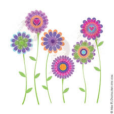 Spring Flowers Clipart Digital Clip Art