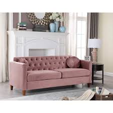 Rose Velvet 3 Seater Lawson Sofa