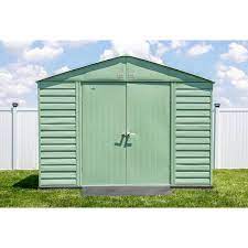 Arrow Select 10 Ft X 8 Ft Steel Storage Shed In Sage Green