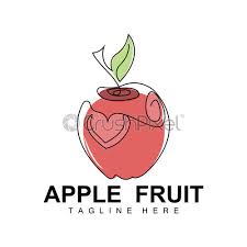 Apple Logo Design Fruit Vector With