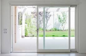 11mm Upvc White Glass Sliding Door For