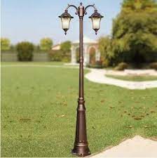 9 W Glass Designer Garden Pole Light