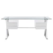 Glass Top Glass Office Desk