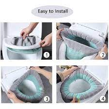3pcs Toilet Seat Cover Soft Thick