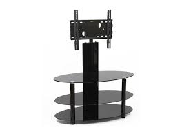 Black Glass Cantilever Tv Stand Up To