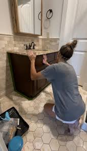 How To Paint A Bathroom Cabinet