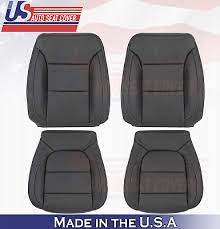 2 Bottom Leather Seat Covers Blk