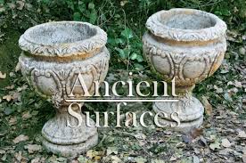 Antique Stone Planters And Pedestals By