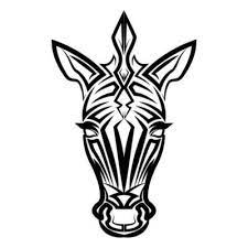 Zebra Face Vector Art Icons And