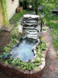 Above Ground Pond Waterfalls Backyard