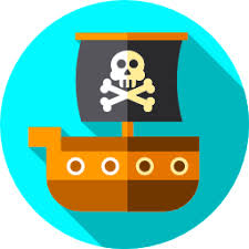 Pirate Ship Free Transport Icons