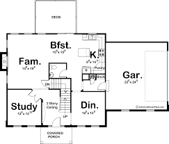 2 Story Colonial House Plan Wallace
