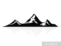 Wall Mural Mountain Peaks Logo Icon