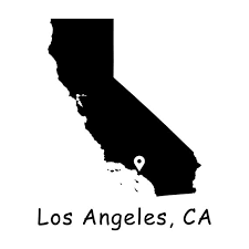 Los Angeles Ca Usa Map