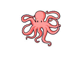 Octopus Animal Clipart Graphic By