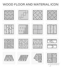 Wood Floor And Material Vector Icon Set