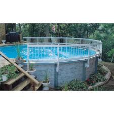 Blue Wave Above Ground Pool Fence Kit 8 Section White