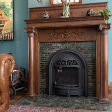 Jade Moss Victorian Fireplace Clay