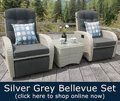 Bellevue Reclining Rattan Bistro Sets