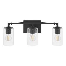 Light Matte Black Bathroom Vanity Light