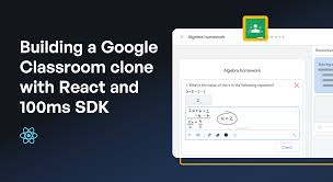 google classroom clone with react