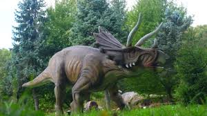 Triceratops Dinosaur Park Stock