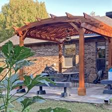 Arched Pergola Kits Redwood Arched