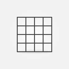 Empty Tile Linear Vector Concept Icon