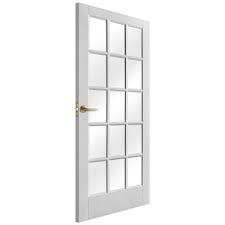 Clear Glass Door White Internal Doors