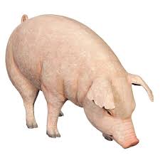 Divine Swine Farm Pig Life Size Statue