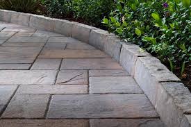 Concrete Paver Walkway Edge Ideas For