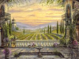 A Tuscan View By Robert Finale Cv Art