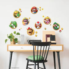 Super Mario Character L Stick Wall Decals