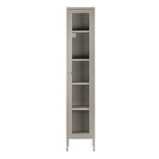 Avis 71 In Grey Metal Storage Cabinet