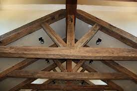 hand hewn ceiling beams for real