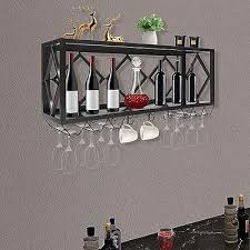 Floating Shelves Wall Mounted Wine Rack