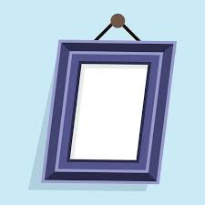 Picture Frame With Thumbtack Vector