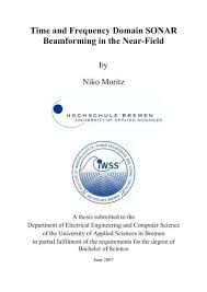 frequency domain sonar beamforming