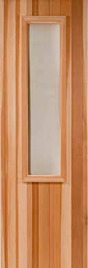 Cedar Door With Clear 10 X 42